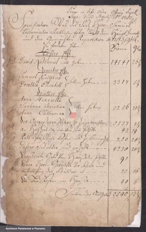 Obraz 13 z jednostki "Sprawozdanie rachunkowe sądu opiekuńczego; język niemiecki"