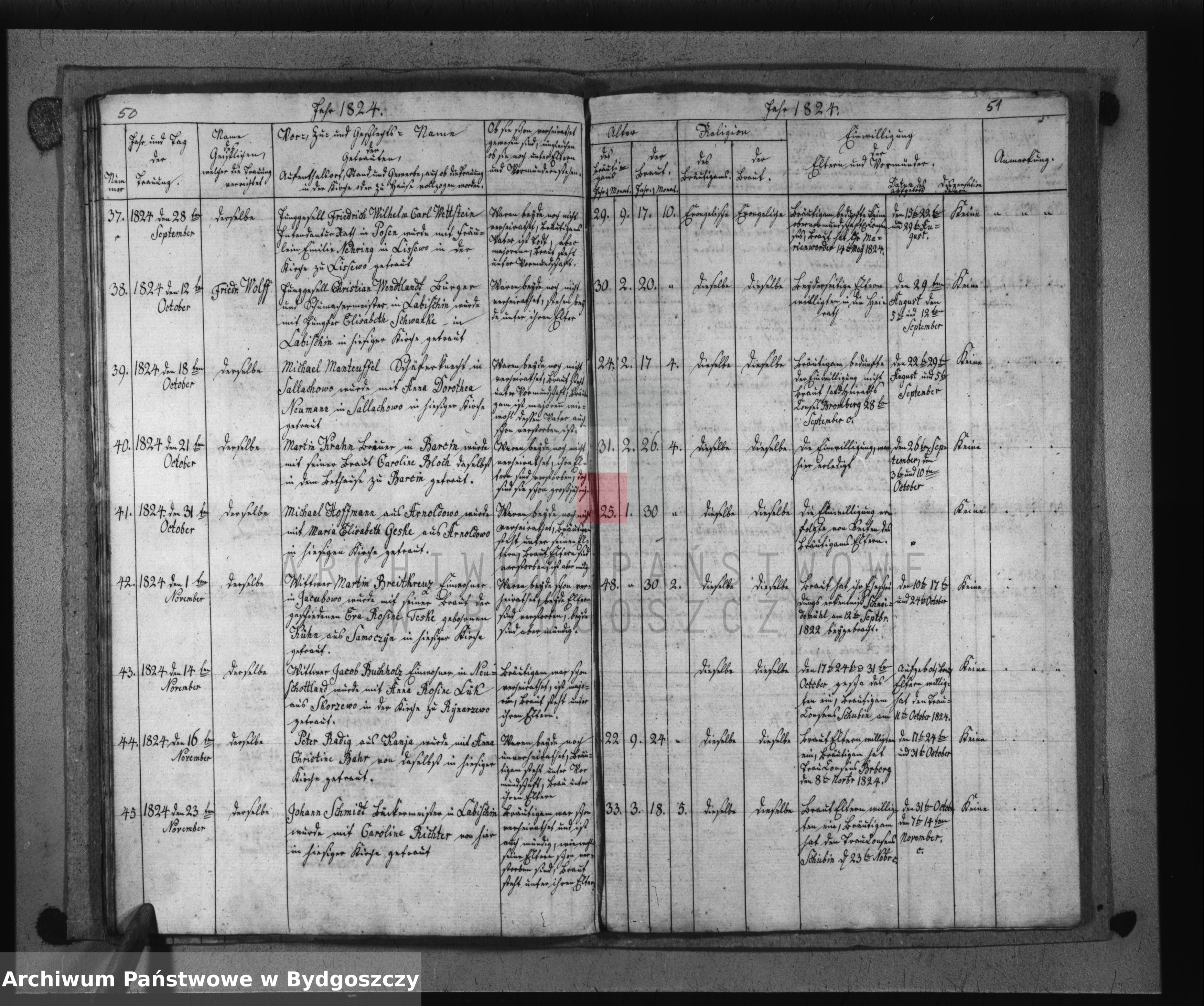 Skan z jednostki: Akta urodzeń, ślubów, zgonów