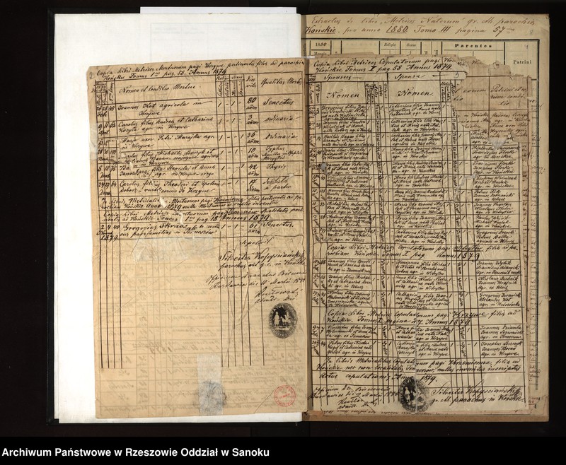 image.from.unit.number "Księga urodzeń, małżeństw, zgonów z miejscowości Końskie, Witryłów, Krzywe, Krzemienna, Temeszów"