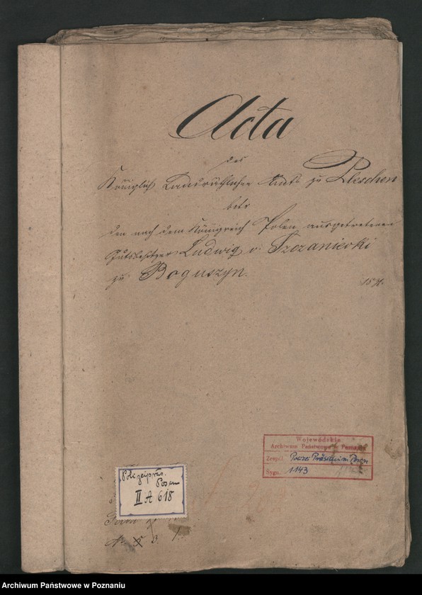 Obraz 2 z jednostki "A. betr. den nach dem Königreich Polen ausgetrittenen Gutsbesitzer Ludwik von Sczaniecki zu Boguszyn"