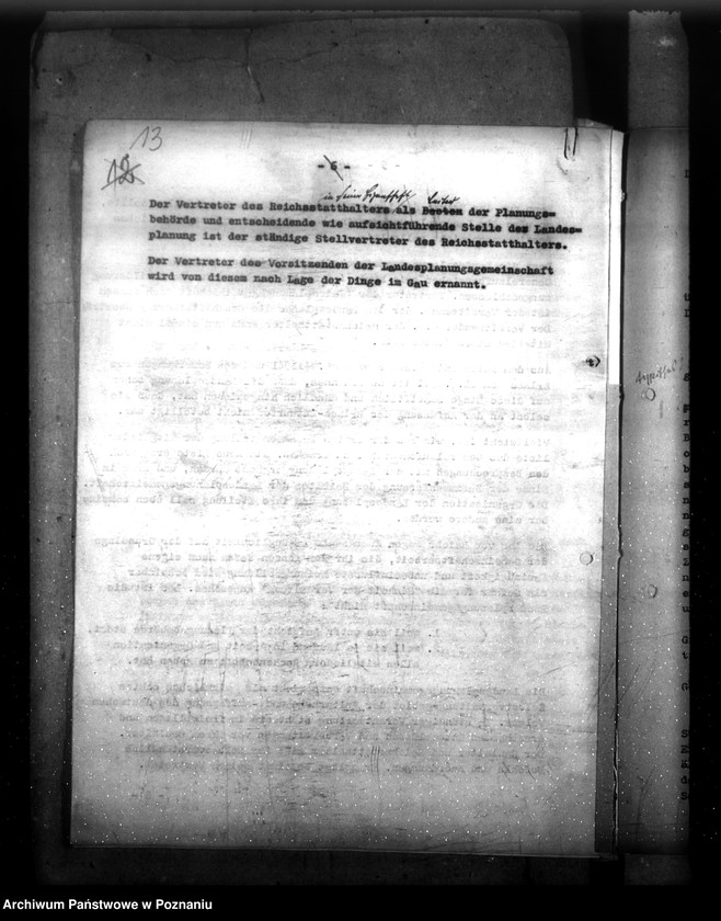 Obraz 17 z jednostki "Planung im Warthegau- Aufgabe und Organisation (oraz sprawozdania z podróży służbowych do wschodnich powiatów Kraju Warty)"