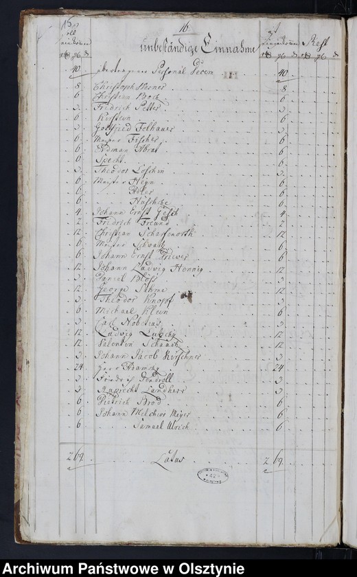 image.from.unit.number "Sackheimsche Kirchen Rechnung"