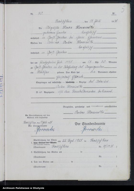 image.from.unit.number "Geburtenbuch Tom II, Nr 36 - 76"