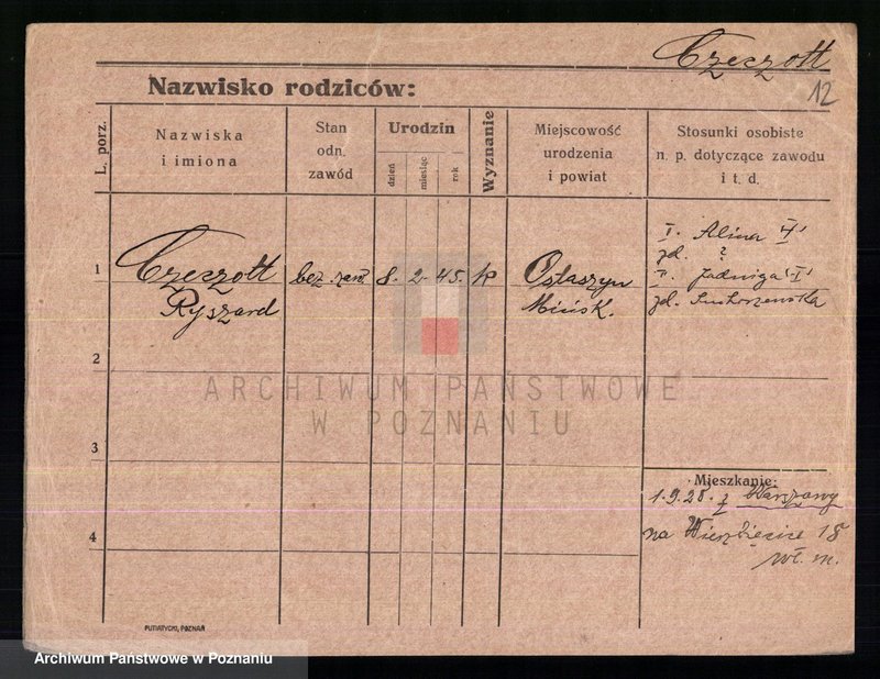 Obraz 14 z jednostki "Czeczewski - Czernielewski"