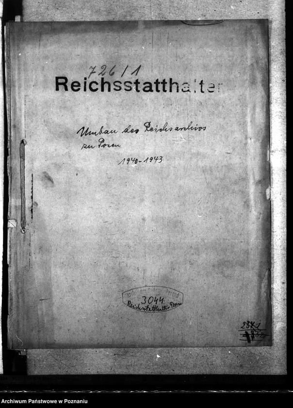 Obraz 4 z jednostki "Umbau des Reichsarchivs zu Posen"