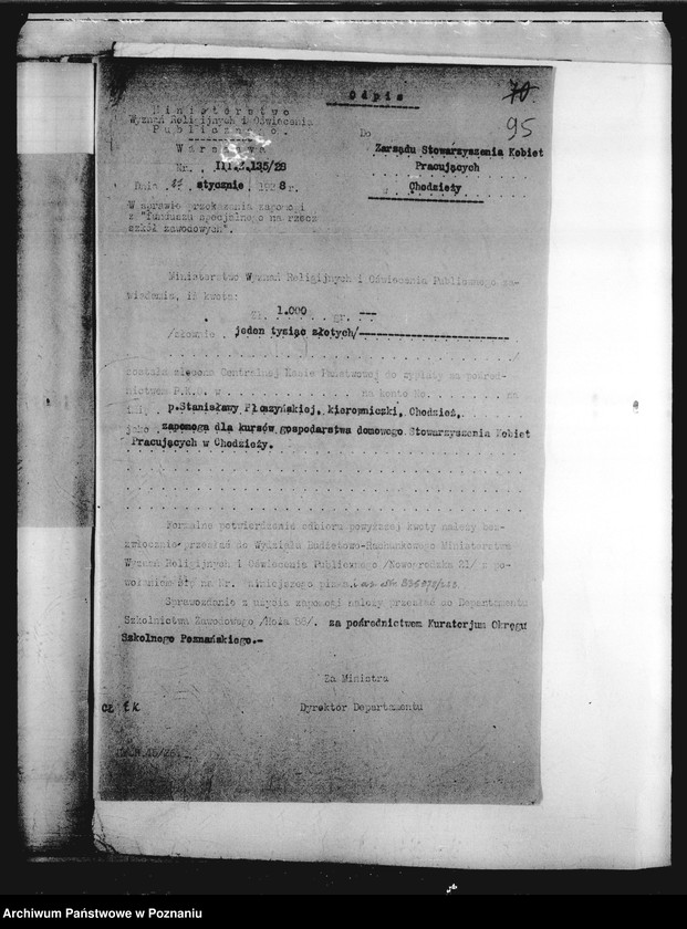 image.from.unit.number "Kursy gospodarstwa domowego Stowarzyszenia Kobiet pracujących - Chodzież"