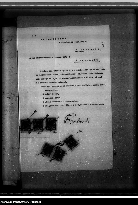 Obraz 7 z jednostki "Mleczarnia Fr. Borkowskiego w Żerkowie nr woj. kotła 3862"