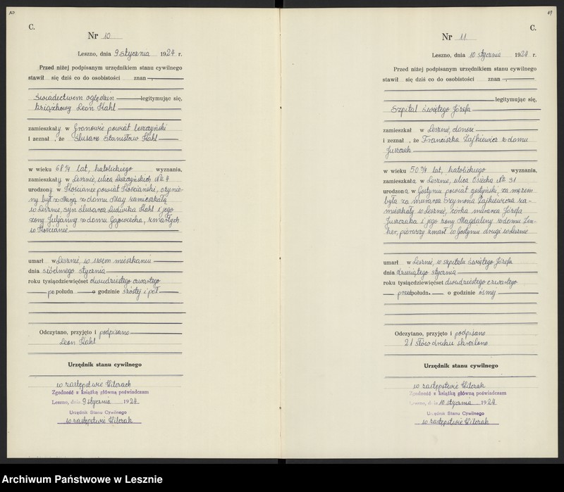 Obraz 8 z jednostki "Księga zgonów"