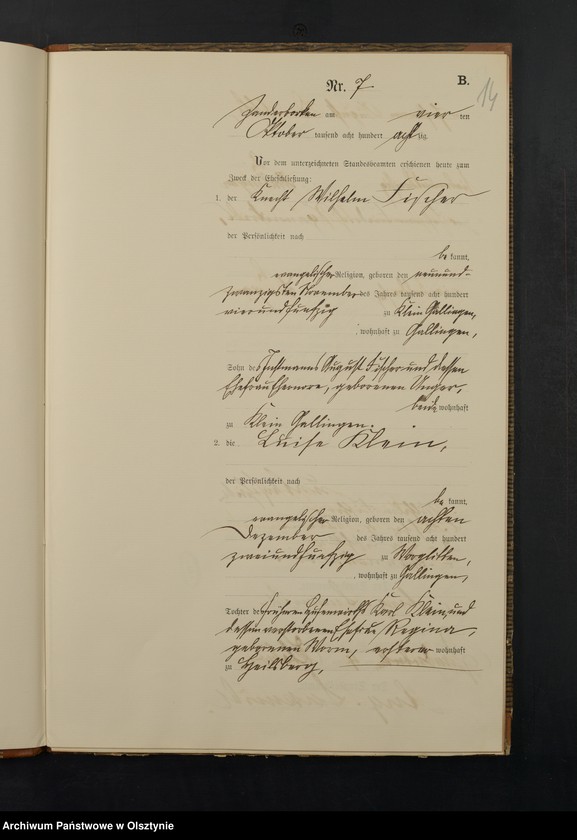 image.from.unit.number "Heiraths-Neben-Register Nr 1 - 19"