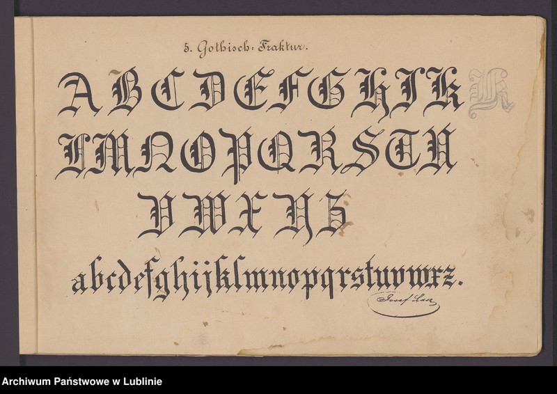 Obraz 6 z kolekcji "Wzorniki kaligraficzne z alfabetu St. Kolmann111"