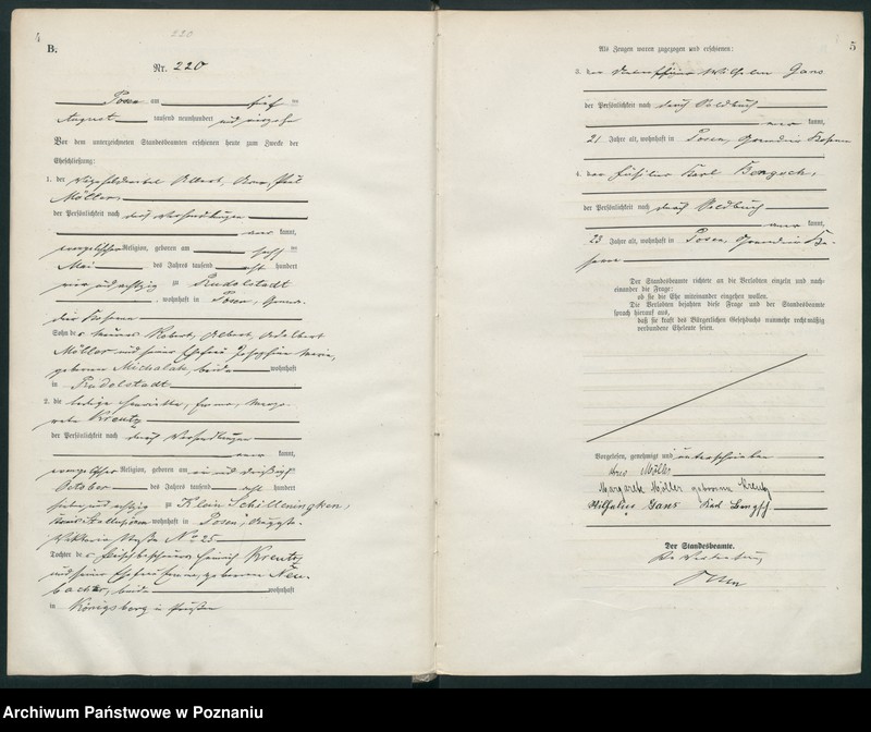 Obraz 5 z jednostki "Księga miejscowa małżeństw tom II [Rejestr główny małżeństw]"