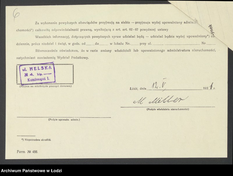 image.from.unit.number "Księga inwentarzowa nieruchomości m. Łodzi ul. Helska"