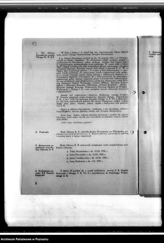 Obraz 17 z jednostki "Okólniki Zarządu Głównego Związku Rezerwistów- Dziesięcioro przykazań polskiego rezerwisty"