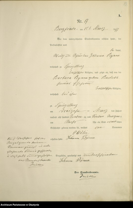 image.from.unit.number "Geburts-Haupt-Register Nr 1 - 75"