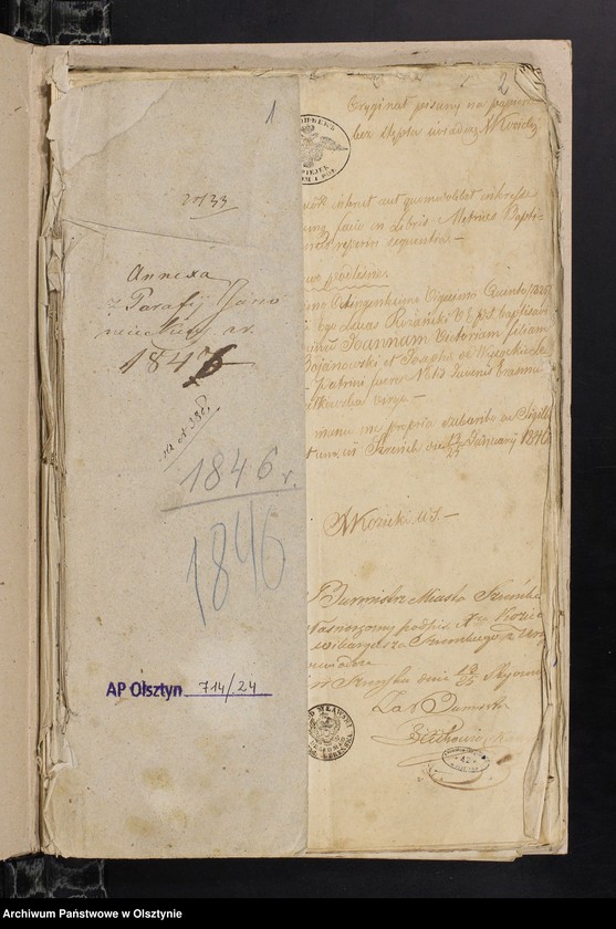 image.from.unit.number "Annexa z Parafij Janowieckieyz r[oku] 1846"