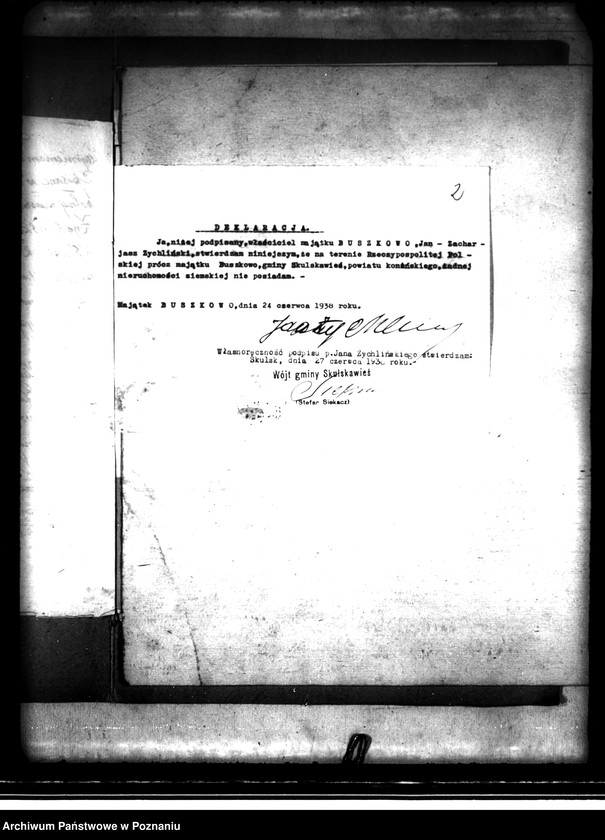 image.from.unit.number "Majątek Buszkowo powiatu konińskiego wyłączenie z art. 5 ustawy o wykonaniu reformy rolnej"