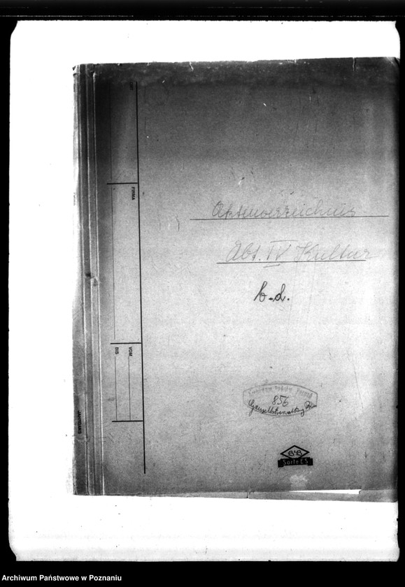 Obraz 4 z jednostki "Aktenverzeichnis - Abteilung IV, Kultur."