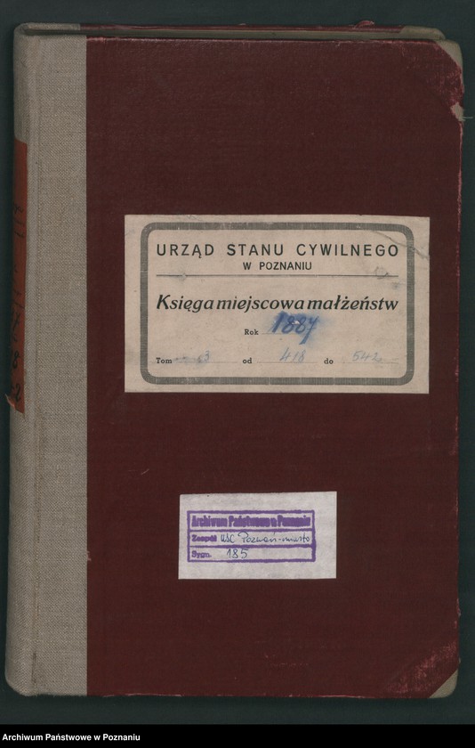 Obraz 2 z jednostki "Księga małżeństw t. III"