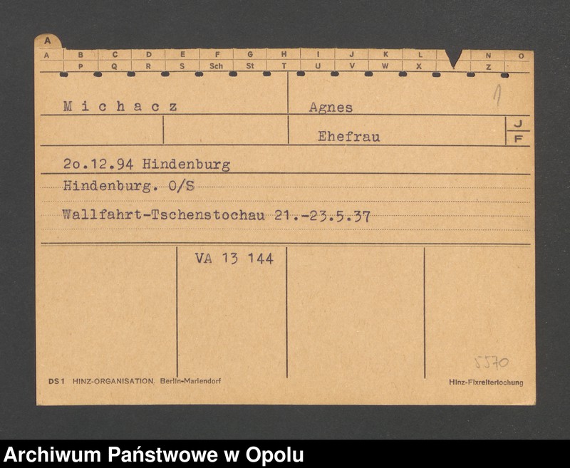 image.from.unit.number "[Michacz Agnes, ur. 20.12.1894 Hindenburg]"