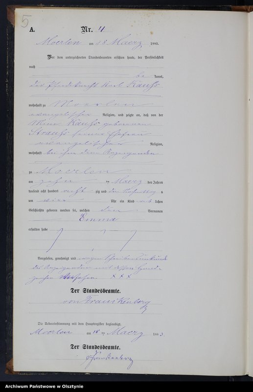 image.from.unit.number "Gewburts-Neben-Register Nr 1 - 13"