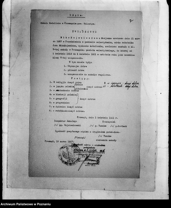 Obraz 11 z jednostki "/Podanie o dopuszczenie do egzaminu pielęgniarskiego/"