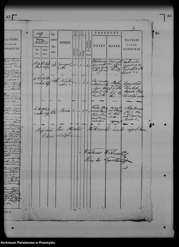 image.from.unit.number "[Kopie ksiąg metrykalnych parafii Święte z filią Zadąbrowie (dekanat Radymno)]"