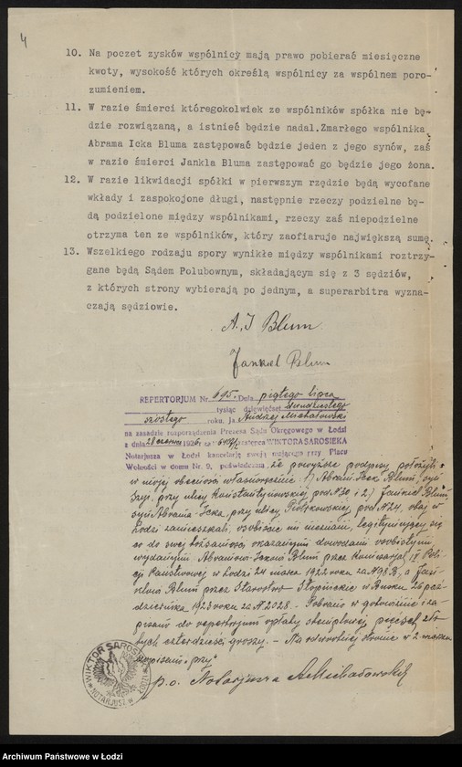 Obraz 6 z jednostki "Abram Icek Blum i Syn - sprzedaż wszelkiego rodzaju towarów galanteryjnych"