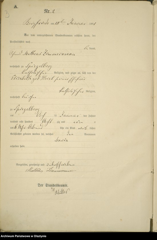 image.from.unit.number "Geburts-Haupt-Register Nr 1 - 98"