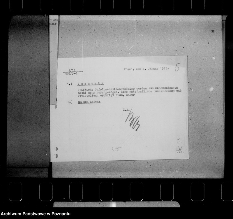 Obraz 9 z jednostki "Befreiung von Schanzarbeiten (weiblicha Gefolgschaftsmitglieder)"