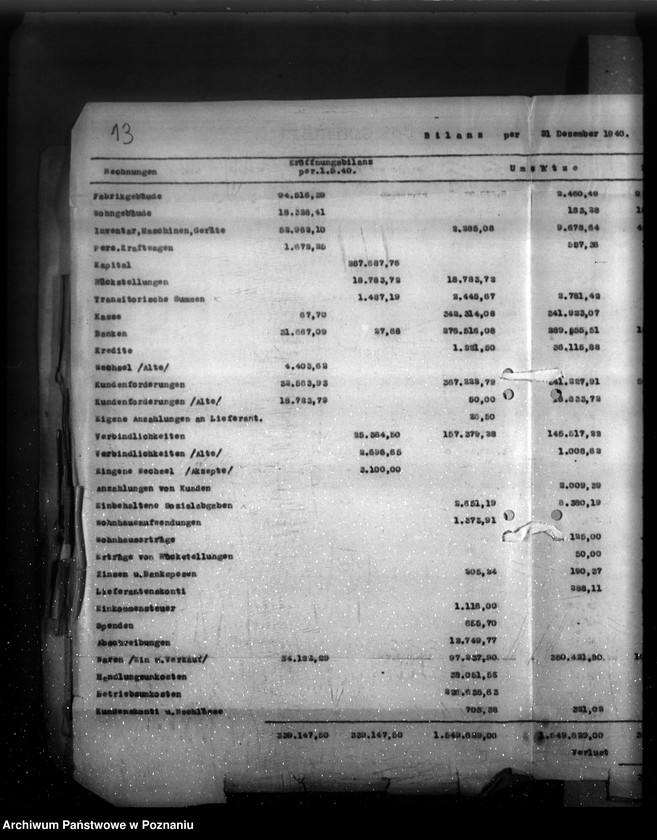 Obraz 18 z jednostki "Stuhl- und Tischfabrik "Tabaka" - Schwaningen (Swarzędz), przekroczenia cen"