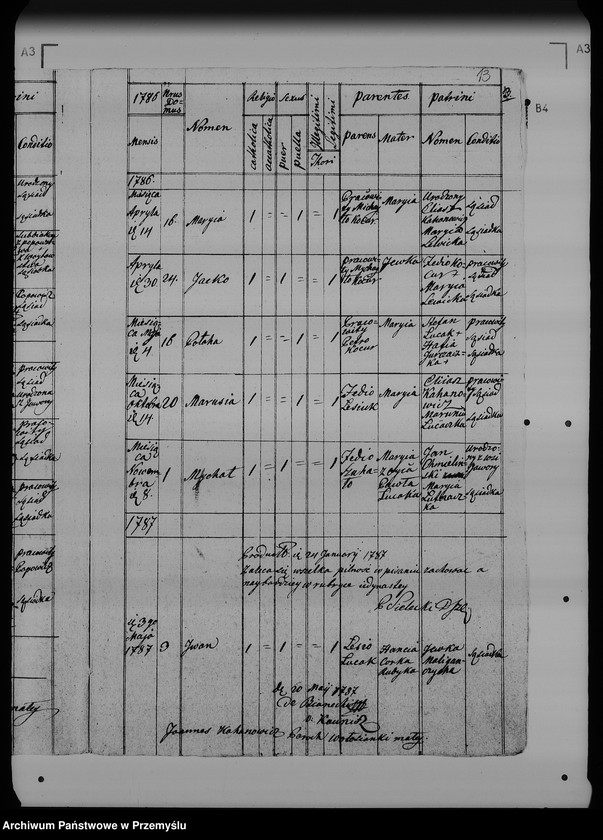 Obraz 17 z jednostki "[Kopie ksiąg metrykalnych parafii Wołosianka Wielka z filią Wołosianka Mała (dekanat Rozłucz)]"