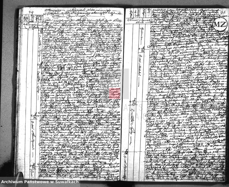 image.from.unit.number "Akta urodzonych gminy sereyskiey od 1-go maja 1809"
