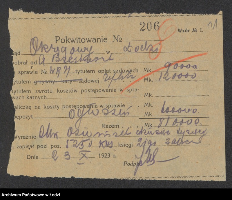 Obraz 13 z jednostki "Ajzel Brajtbort- sprzedaż mąki"