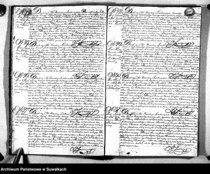 image.from.unit.number "Księga Duplikat Urodzonych Umarłych i Zaślubionych Parafii Liszkowskiey w Obwodzie Seyneńskim Guberni Augustowskiey na Rok 1843"