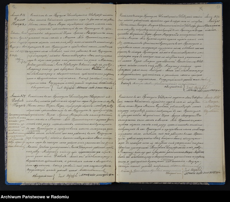 image.from.unit.number "[Duplikat akt urodzonych, zaślubionych i zmarłych Okręgu Bóżniczego Przysucha za 1903 r.]"