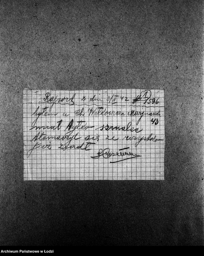 Obraz 4 z jednostki "[Wezwania osób oskarżonych o sprzedaż otrzymanych na talony produktów, by przybyły do Biura Kontroli Kuchen. Raporty kontrolerów]"