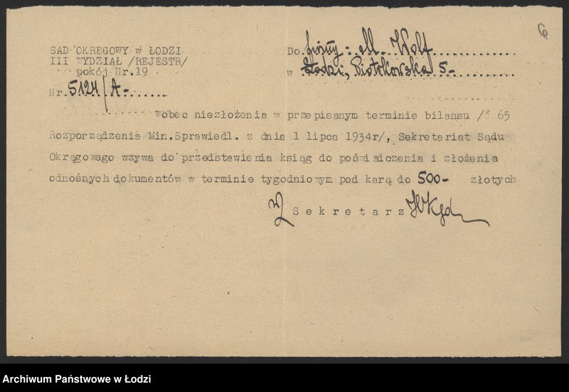 Obraz 8 z jednostki "Mojżesz Wolf - sprzedaż i wyrób manufaktury"