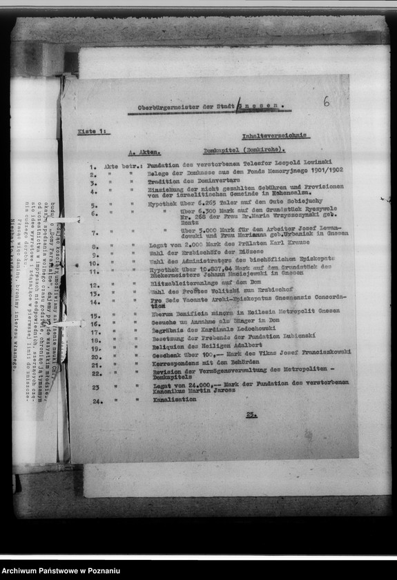 Obraz 10 z jednostki "Feststellung von Verlusten, Wiederherbeischaffung, Ersatzbeschaffung. Gnesen-Stadt [miasto Gniezno]"