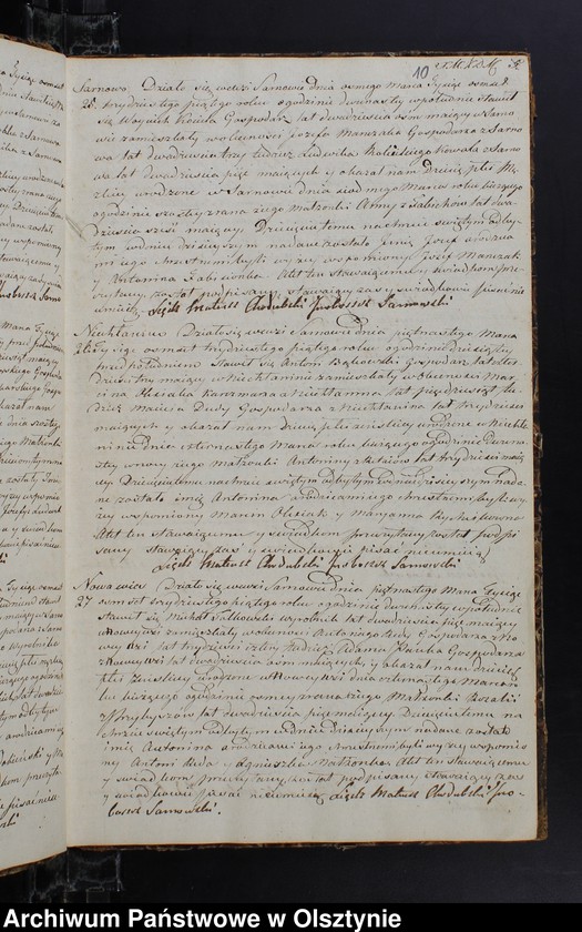 image.from.unit.number "Duplikat Urodzonych Zaslubionych Zmarłych w parafii Sarnowskiey z roku 1835"