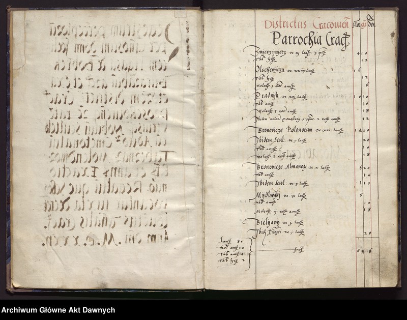 image.from.unit.number "Regestrum perceptorum --- districtus Cracoviensis Proschoviensisque etc. totius palatinatus Cracoviensis rate utriusque --- iuxta decretum conventus g[ene]ralis Cracoviensis ---."