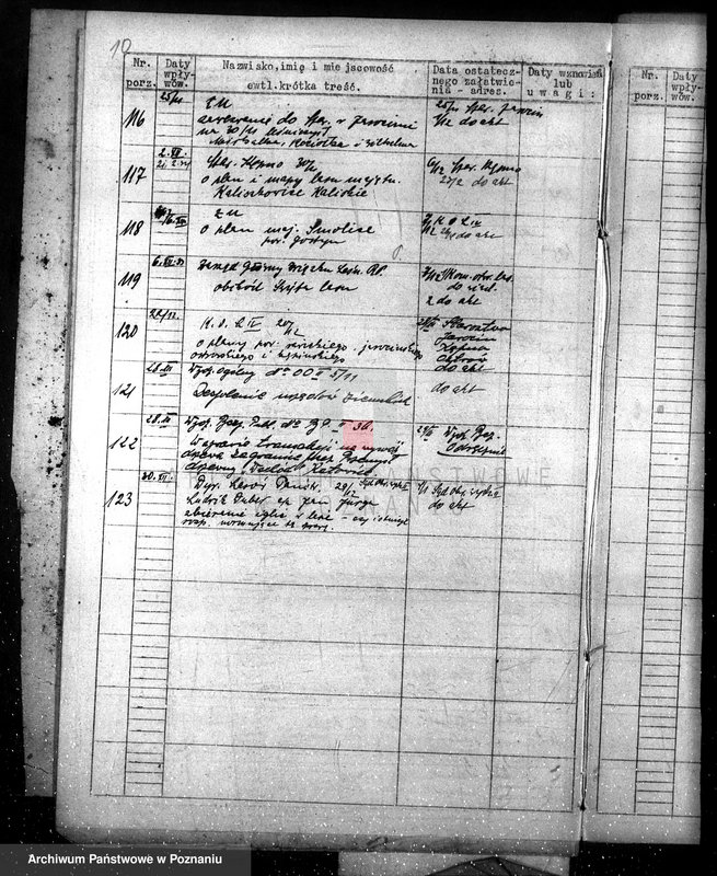 Obraz 14 z jednostki "Zagospodarowanie i ochrona lasów nie stanowiących własności państwa /spisy spraw- grupa I materie 1-21/"