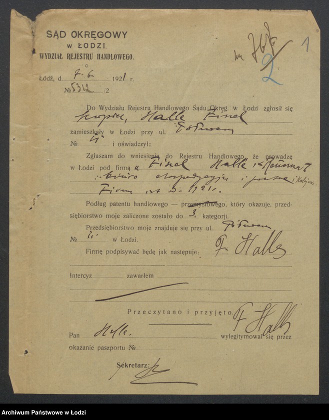 Obraz 3 z jednostki "Fiszel halle- Biuro ekspedycyjno pocztowe i kolejowe"