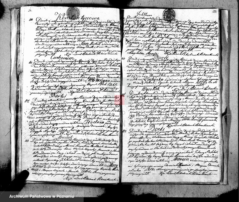 Obraz 15 z jednostki "Akta urodzonych, zaślubionych i zmarłych"