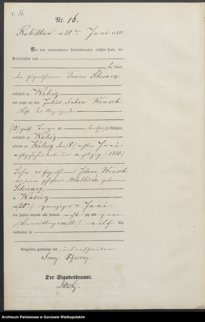 Obraz 19 z jednostki "Sterbe Register"