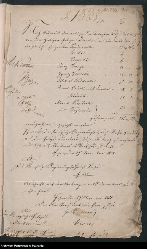 Obraz 8 z jednostki "A. betr. die Kosten der Ausweisung der Flüchtlinge"