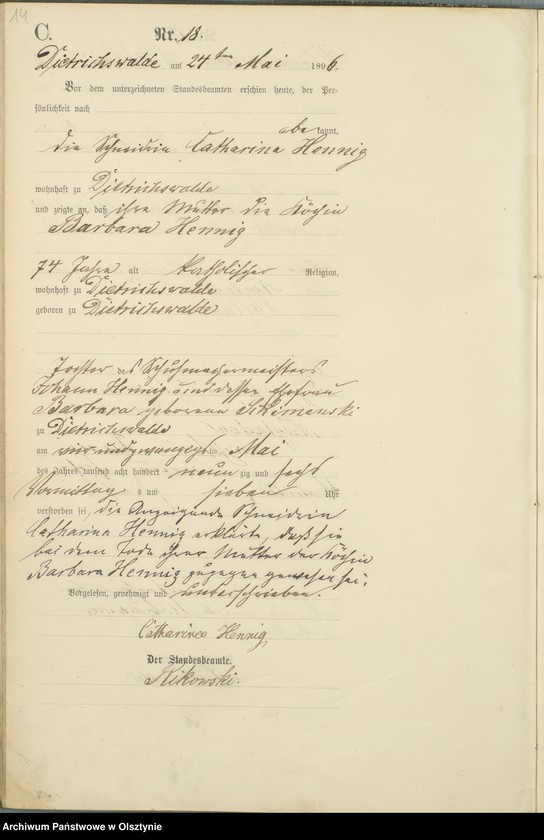 image.from.unit.number "Sterbe-Haupt-Register Nr 3 - 4 i 7 - 50"