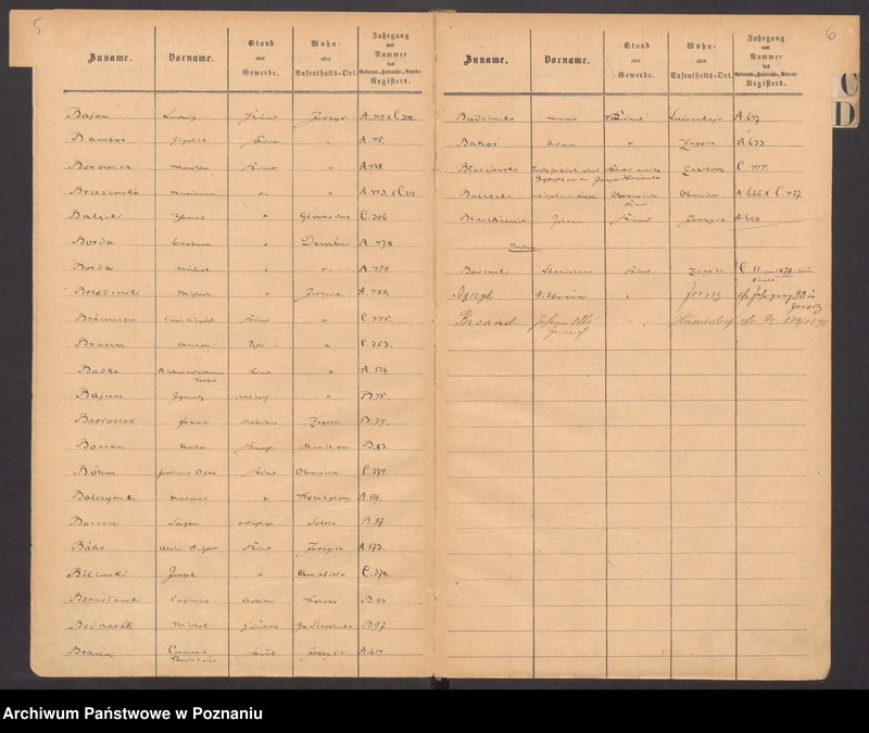 Obraz 7 z jednostki "Rejestr urodzeń, małżeństw, zgonów"