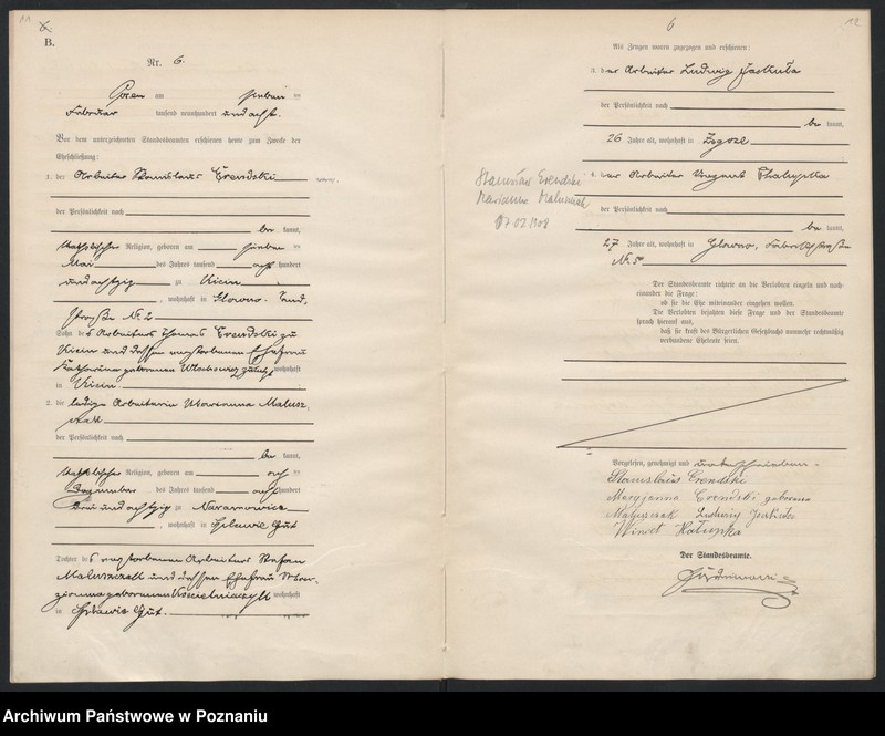 Obraz 8 z jednostki "Księga miejscowa małżeństw"