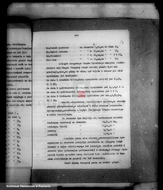 Obraz 17 z jednostki "Rozrachunek z gminą Nakło odnośnie rozparcelowanych obszarów dworskich Trzeciewnica i Koziagóra oraz części majątku Dębowo i Chrząstowo powiatu wyrzyskiego"