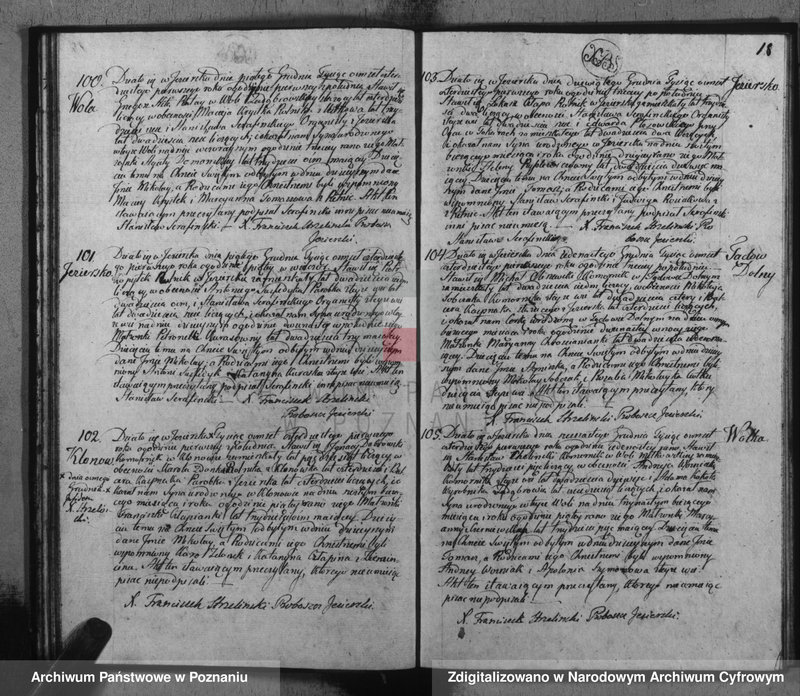 Obraz 20 z jednostki "Akta urodzeń, małżeństw i zgonu"